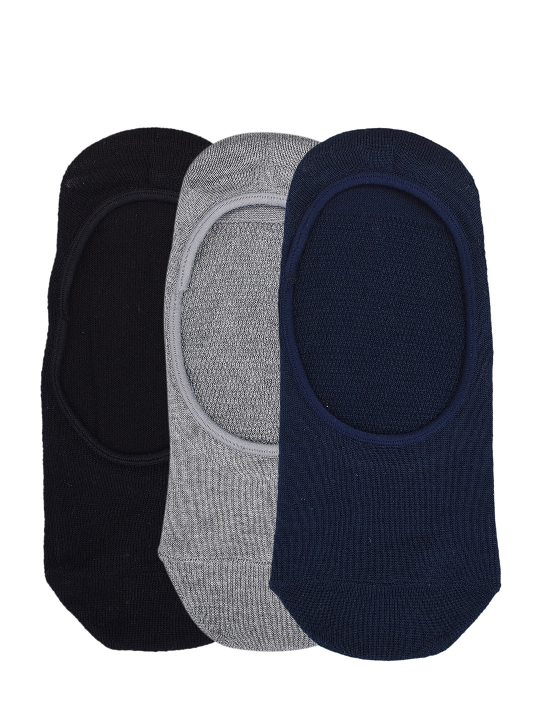 

Balenzia Men Pack of 3 Assorted Premium No-Show Anti-Slip Shoe Liners