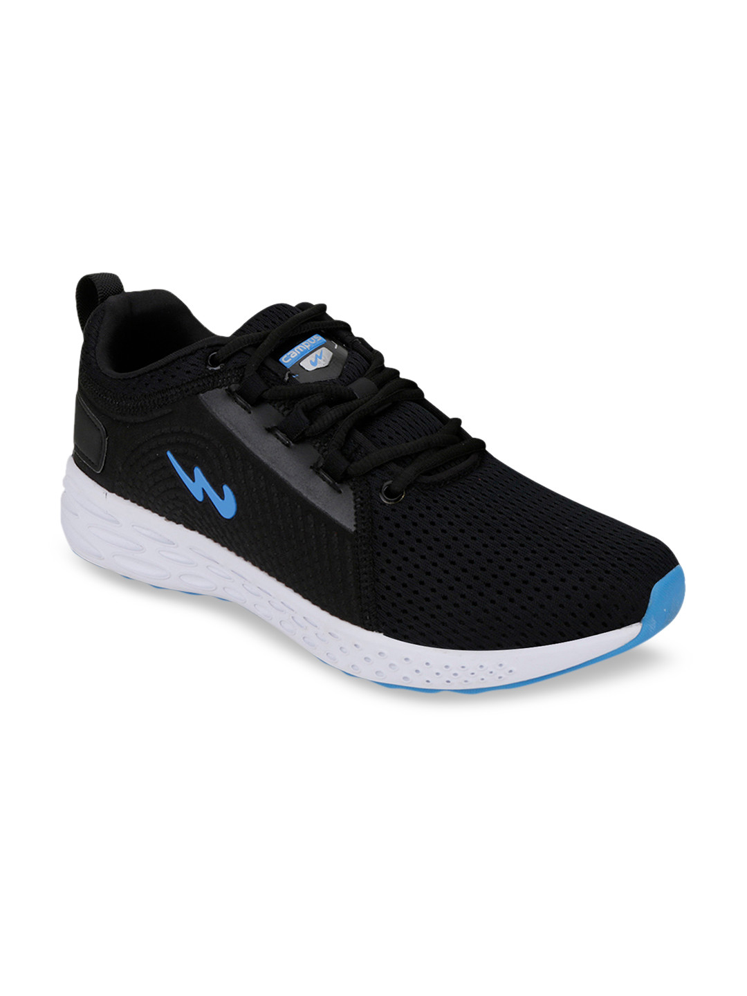 

Campus Men Black Mesh Running Shoes