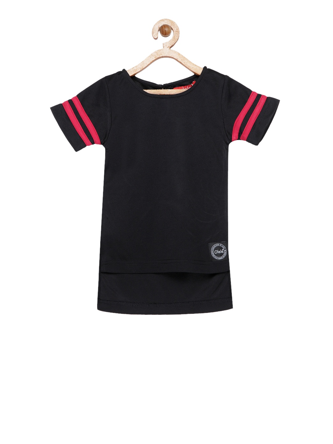 

Olele Girls Black Striped Top
