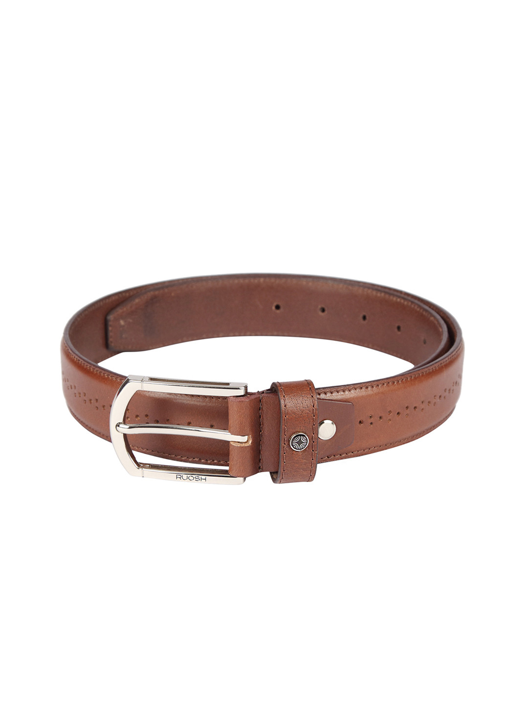 

Ruosh Men Brown Solid Leather Belt