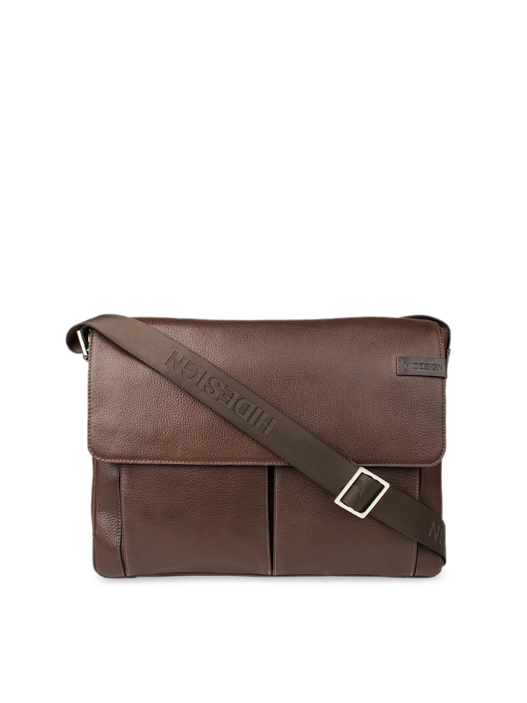 

Hidesign Men Brown Solid Leather Laptop Bag