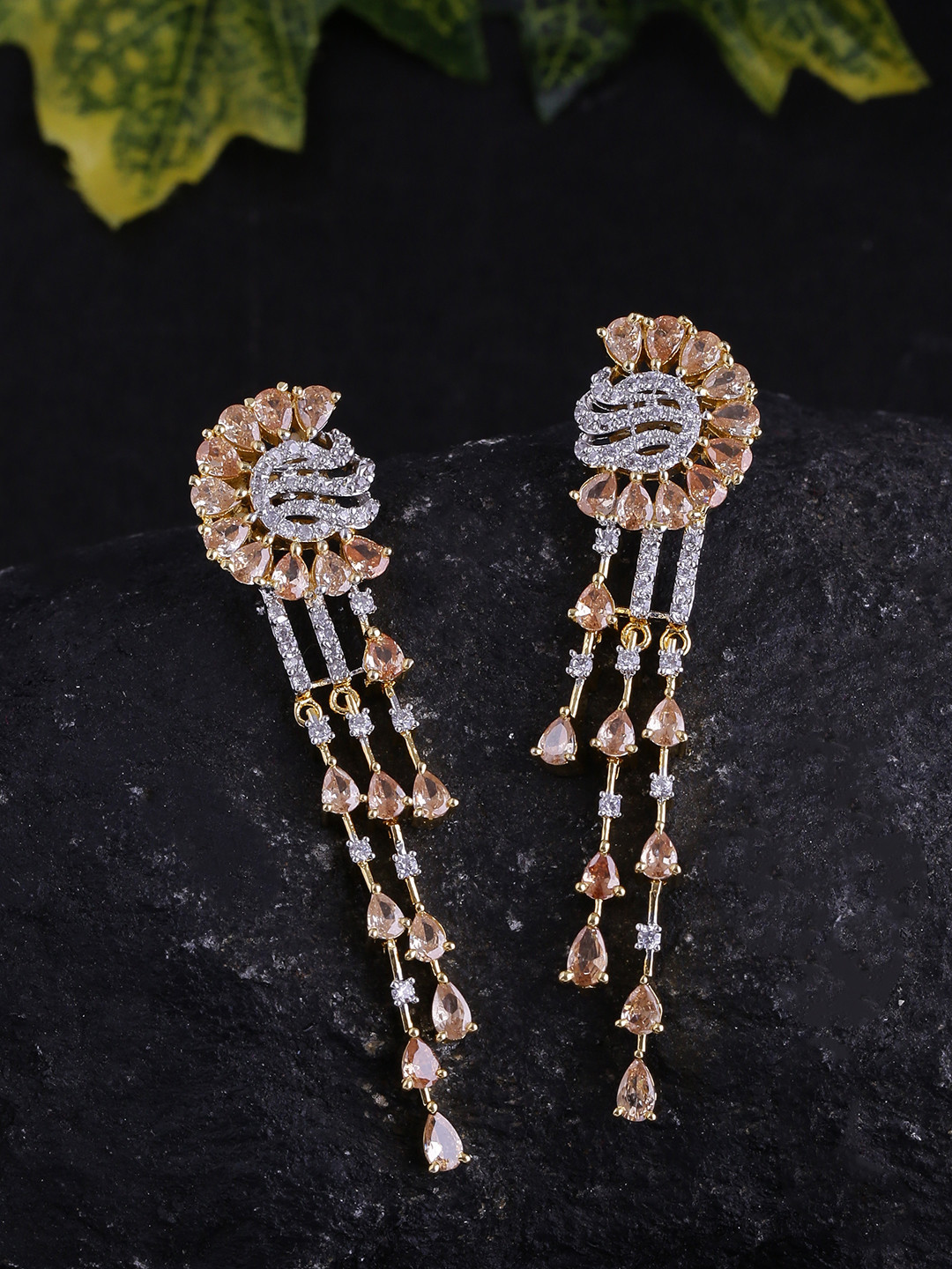 

Voylla Gold-Plated Handcrafted Drop Earrings