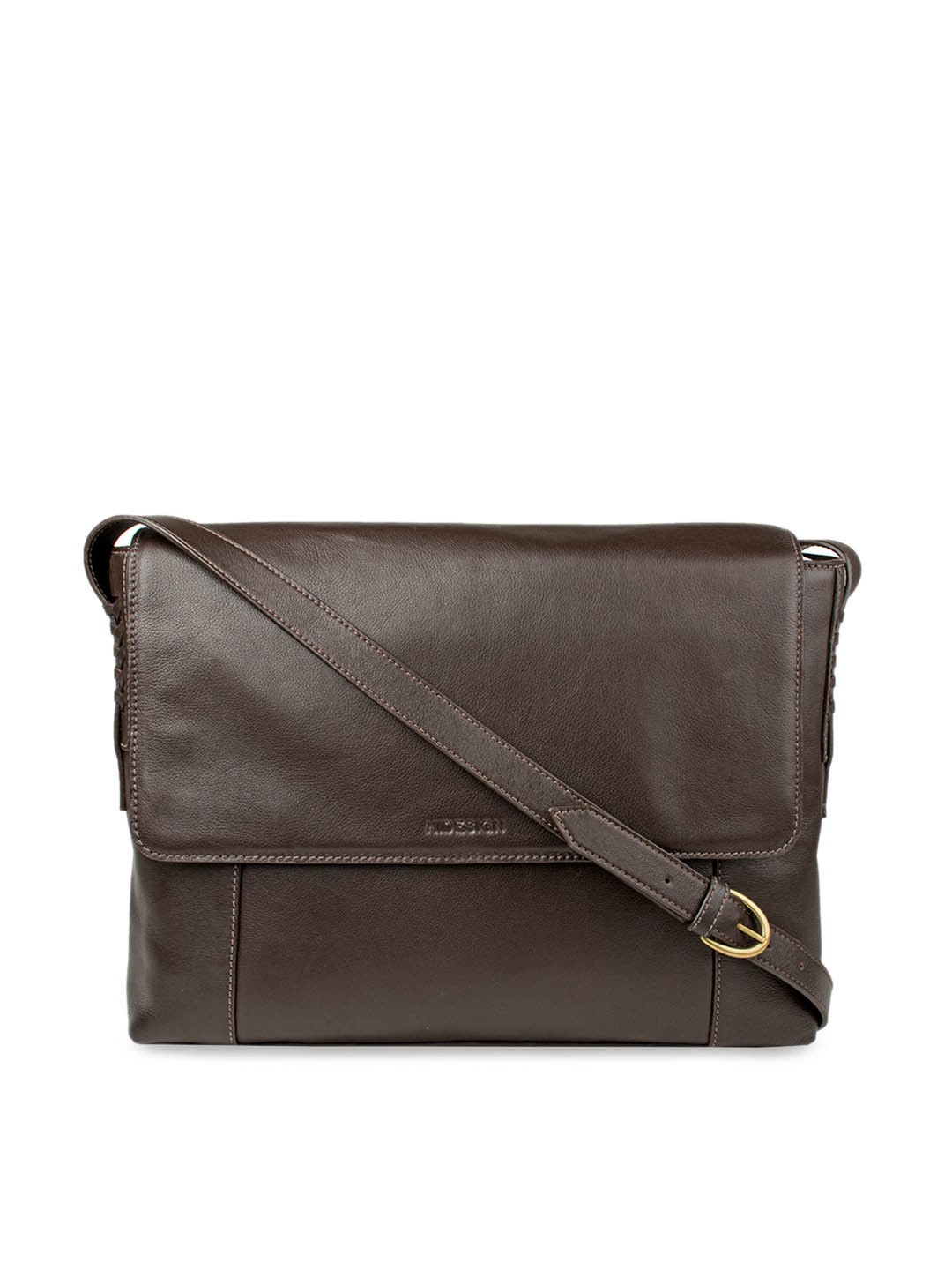 

Hidesign Men Brown Solid Laptop Leather Bag