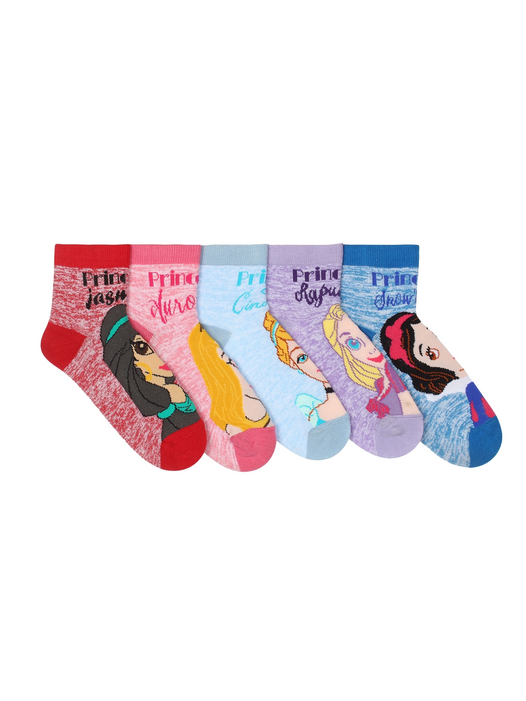

Supersox Women Pack of 5 Multicoloured Patterned Above Ankle-Length Socks, Multi