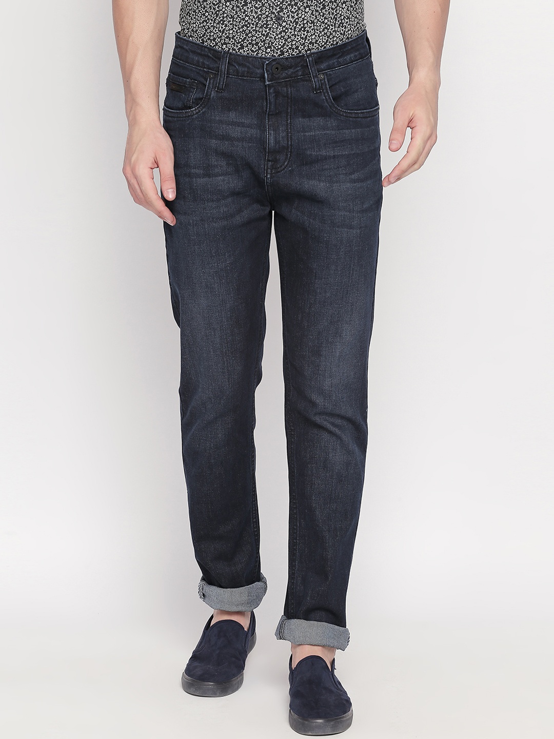 

Kenneth Cole Men Blue Slim Fit Mid-Rise Clean Look Jeans