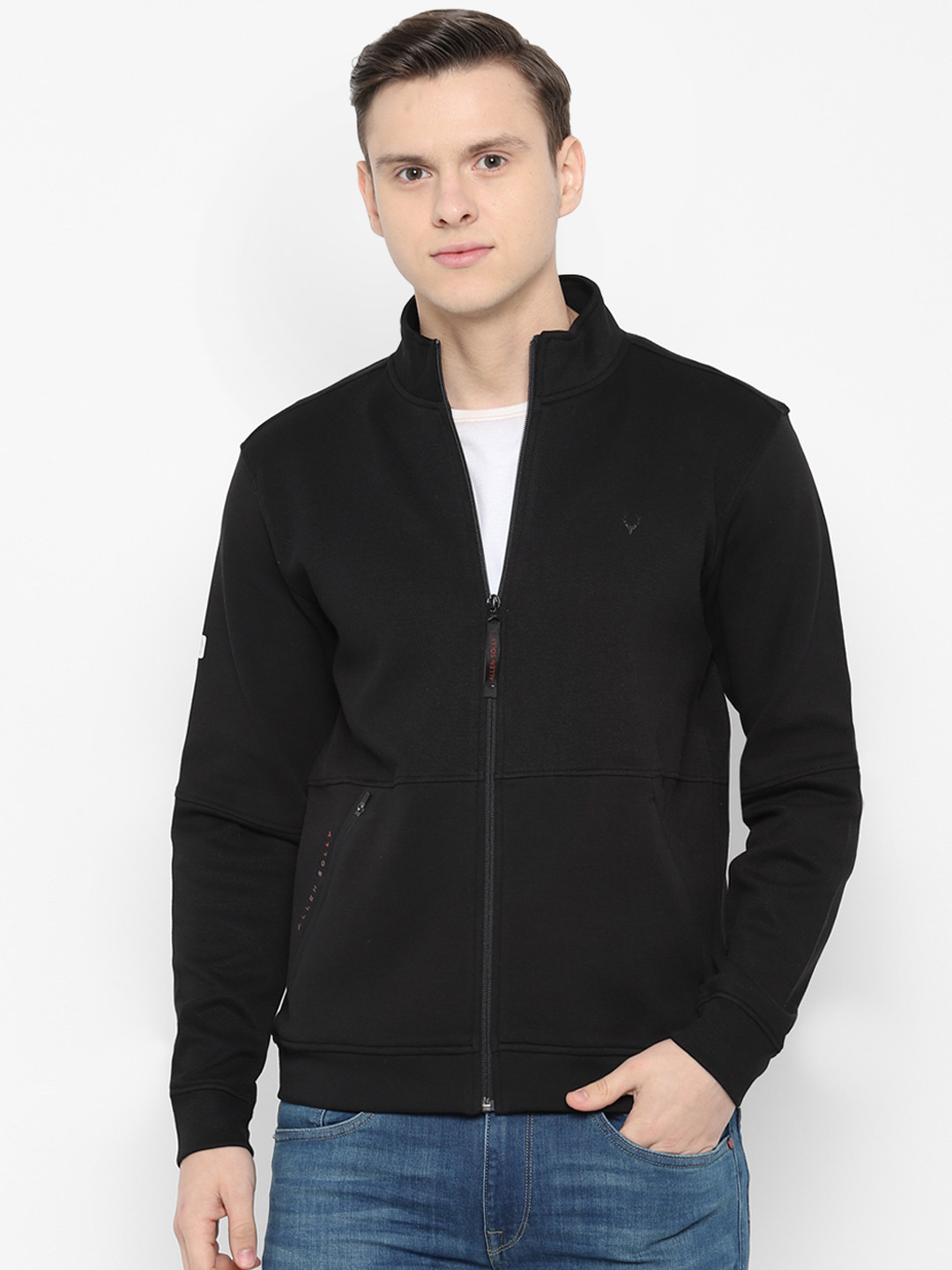 

Allen Solly Sport Men Black Self Design Sweatshirt