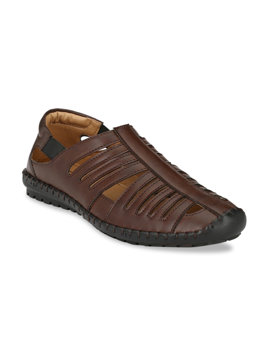 

El Paso Men Brown Shoe Style Sandals