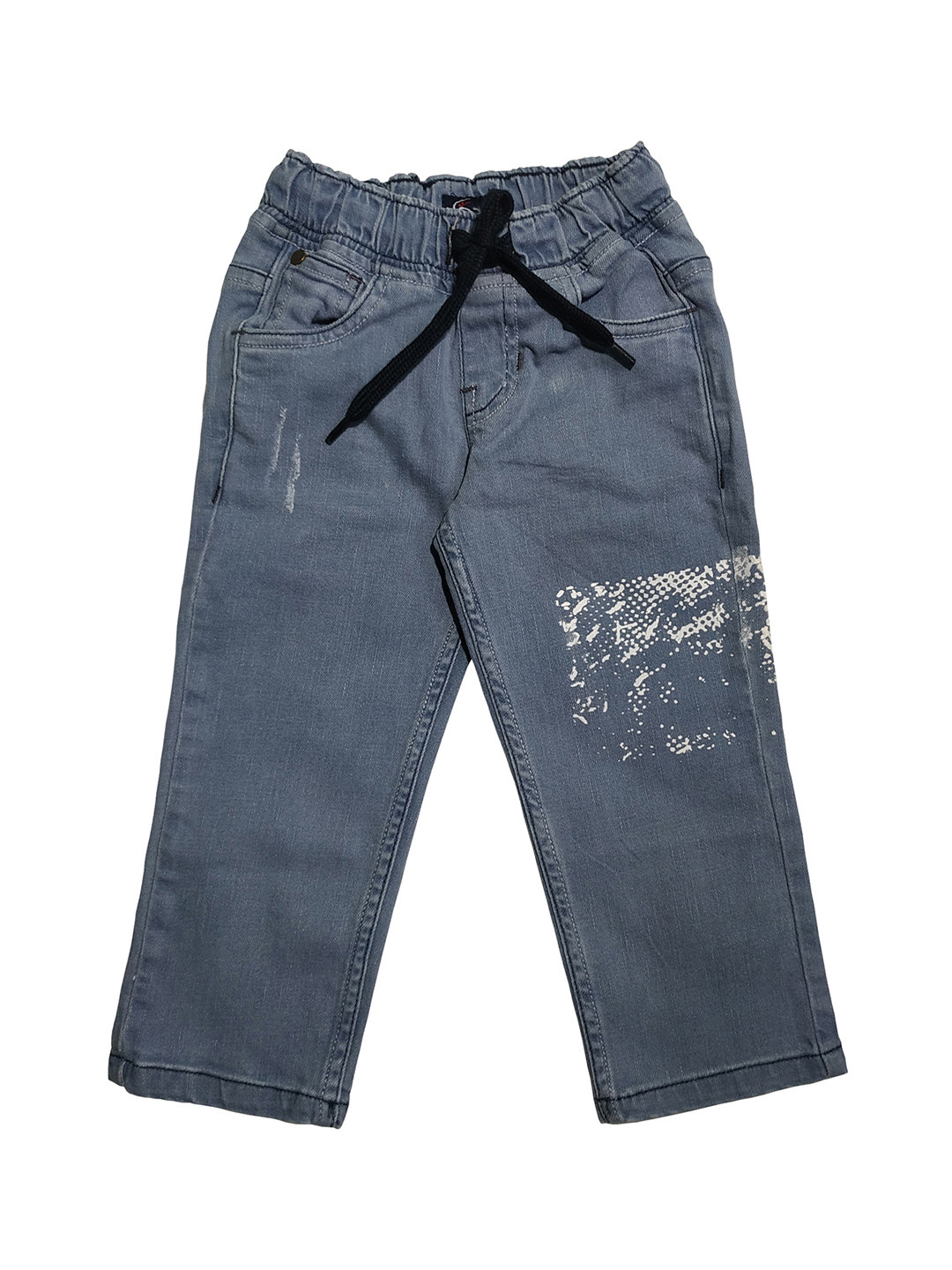 

KiddoPanti Boys Blue Regular Fit Mid-Rise Clean Look Jeans