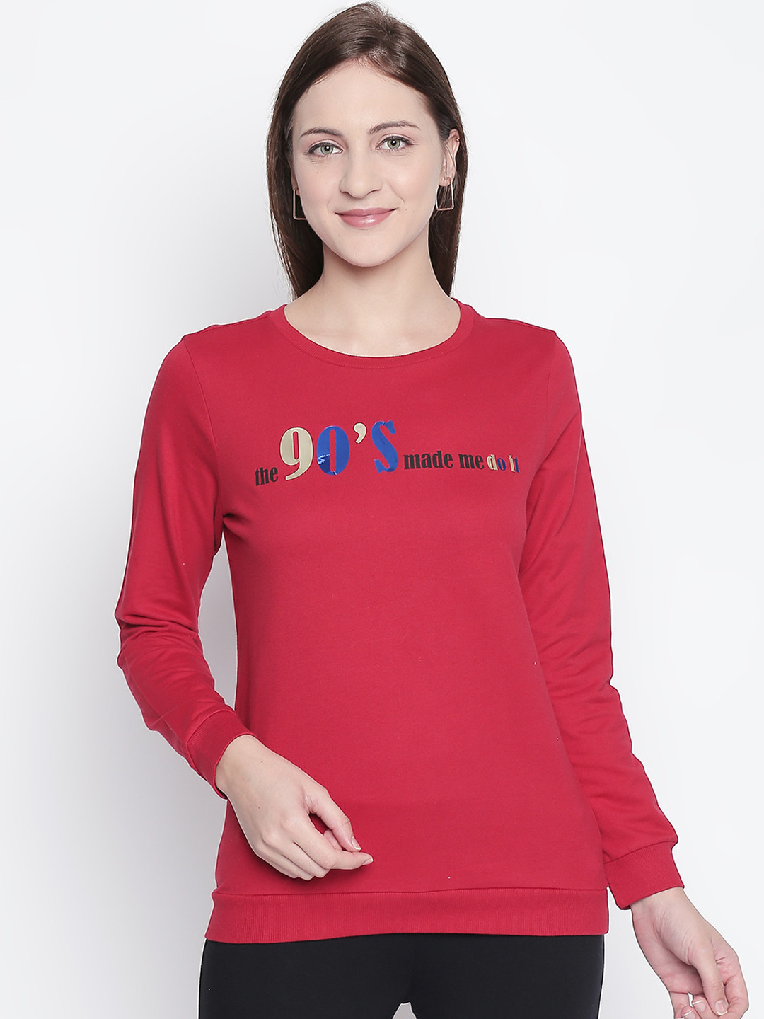 

Honey by Pantaloons Women Red Printed Cardigan Sweater