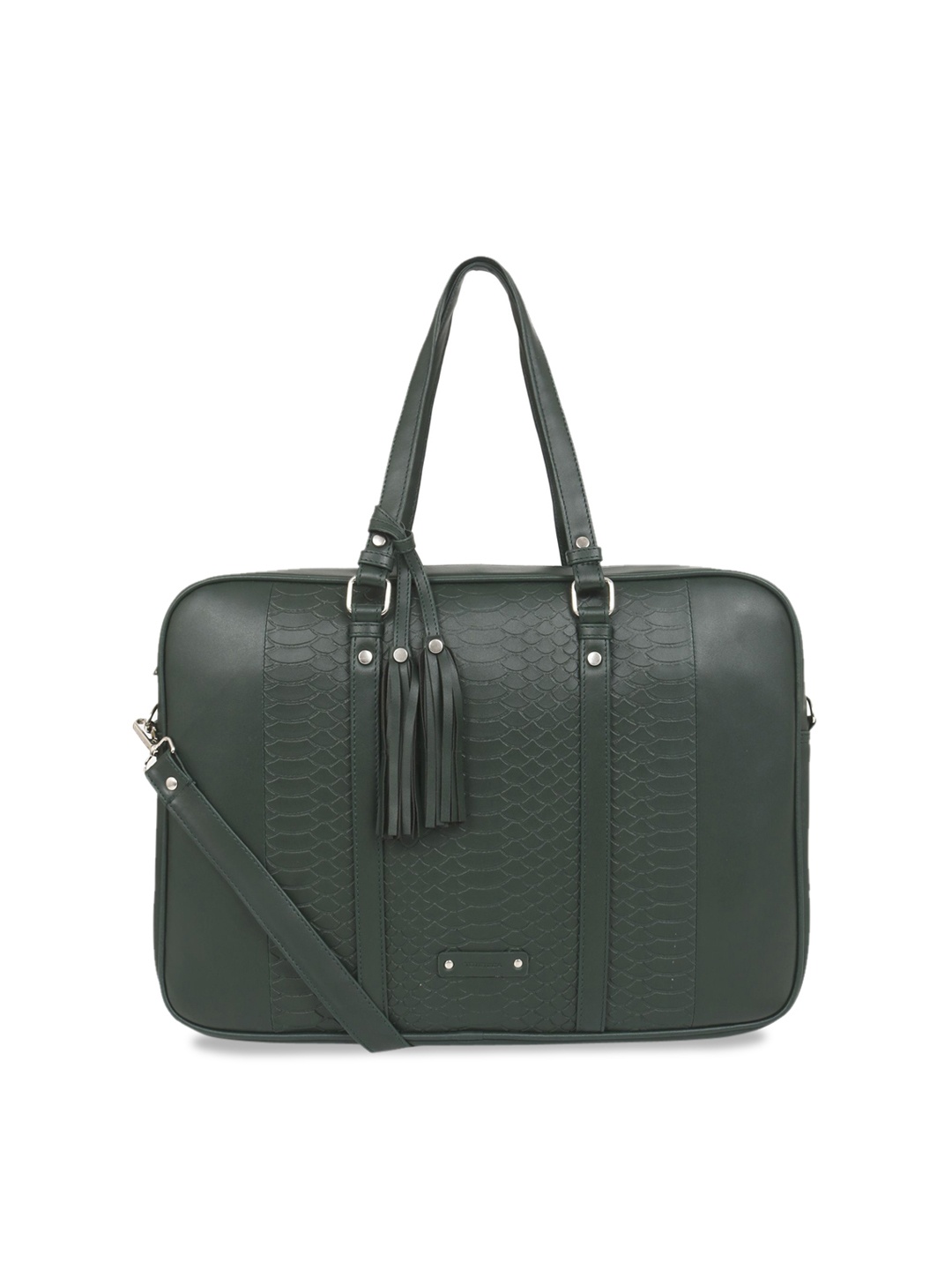 

Toteteca Women Green Textured Laptop Bag