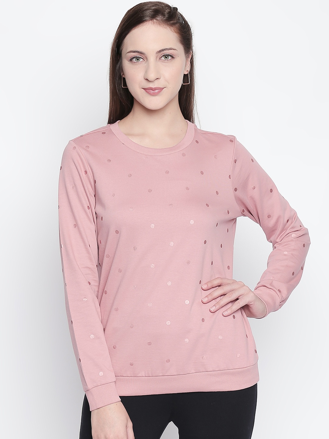 

Honey by Pantaloons Women Pink Printed Pullover Sweater