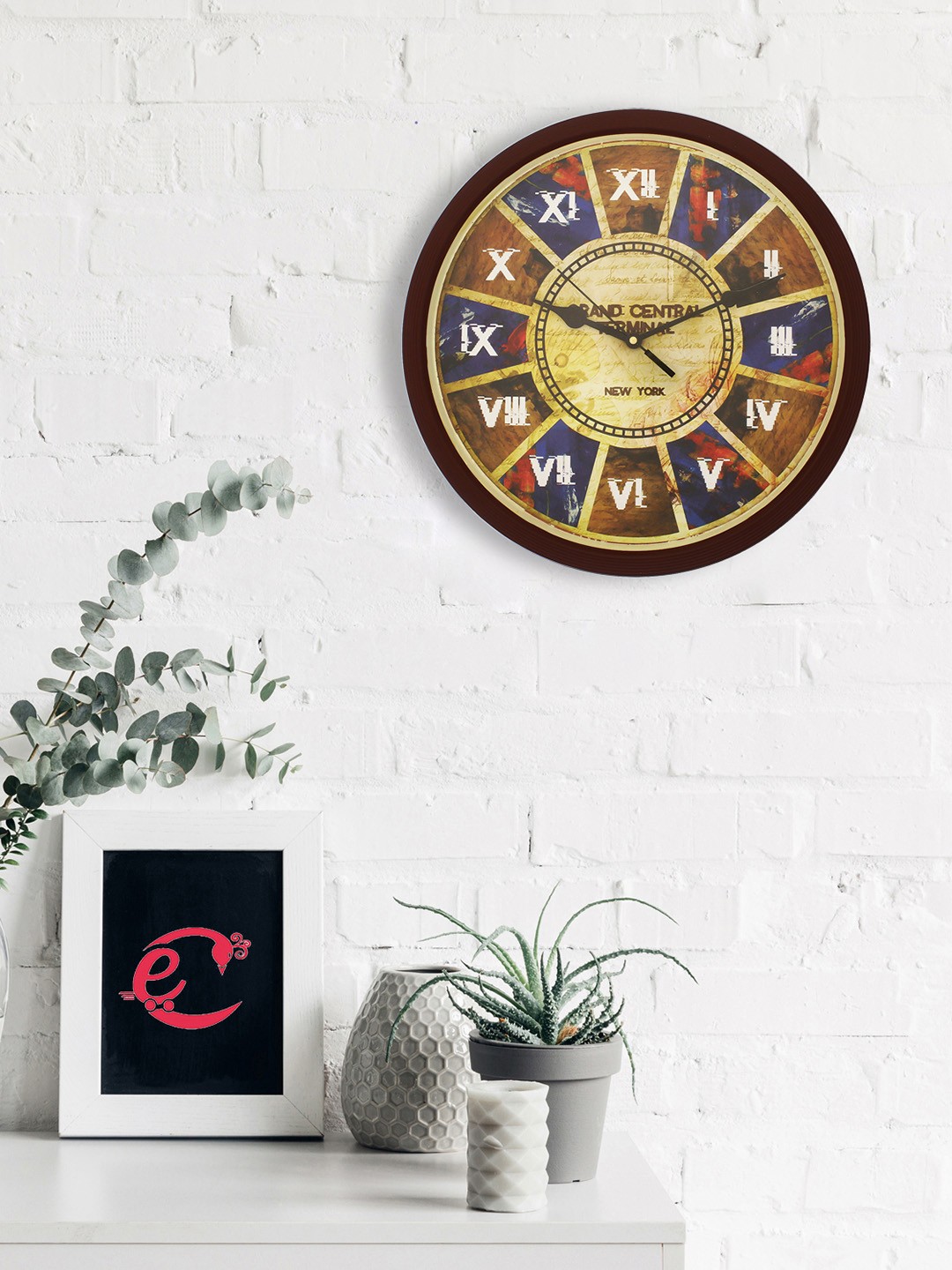 

eCraftIndia Black Analogue Wall Clock