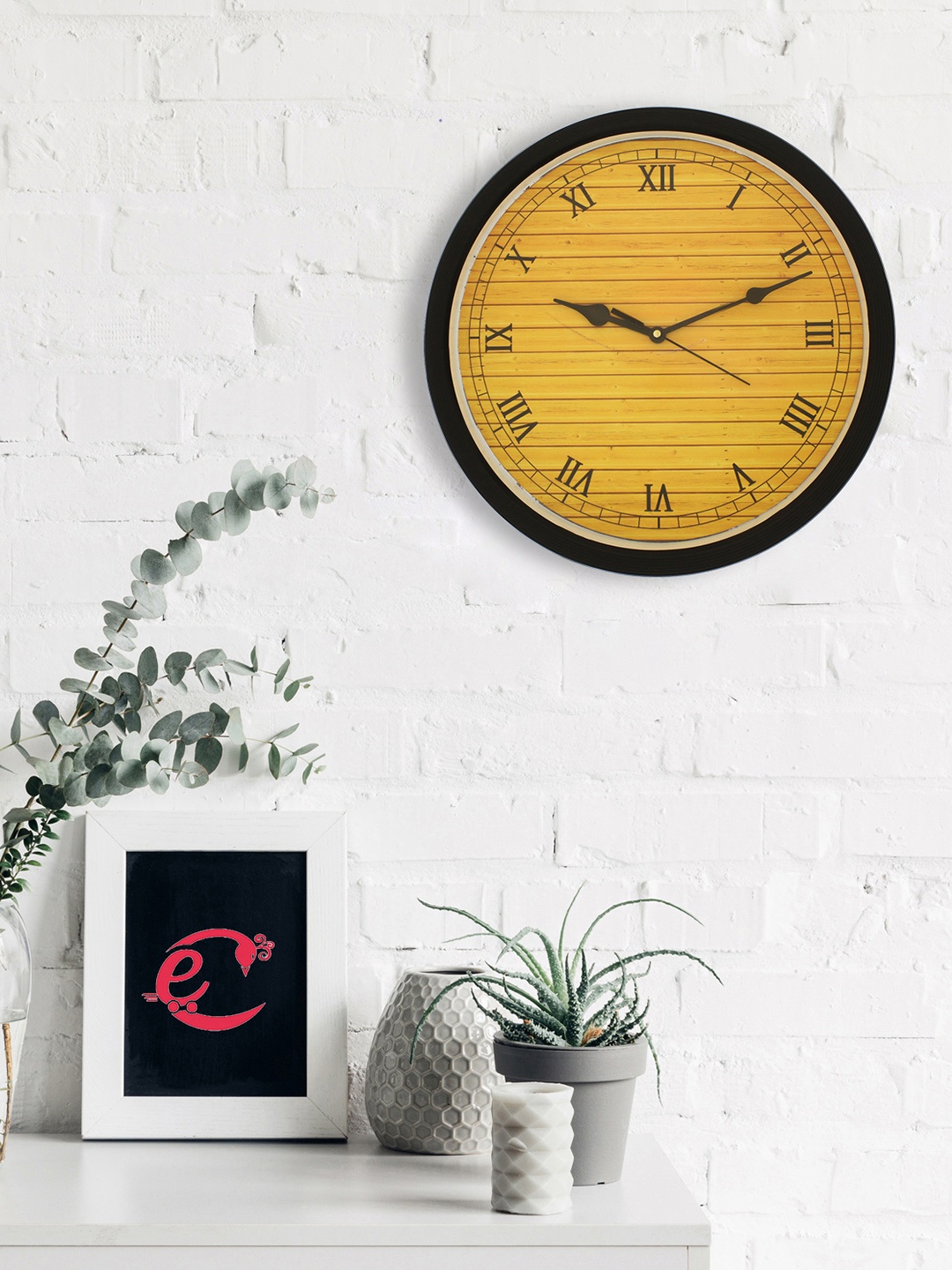

eCraftIndia Black Analogue Wall Clock