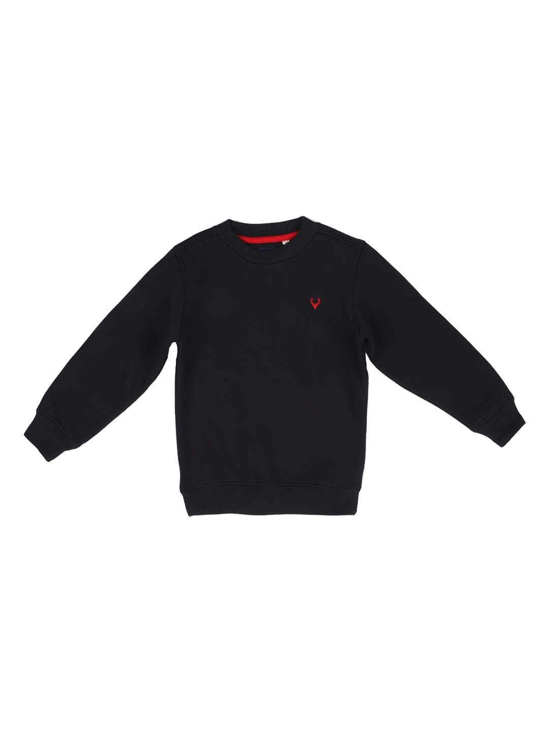 Allen Solly Junior Boys Black Solid Sweatshirt