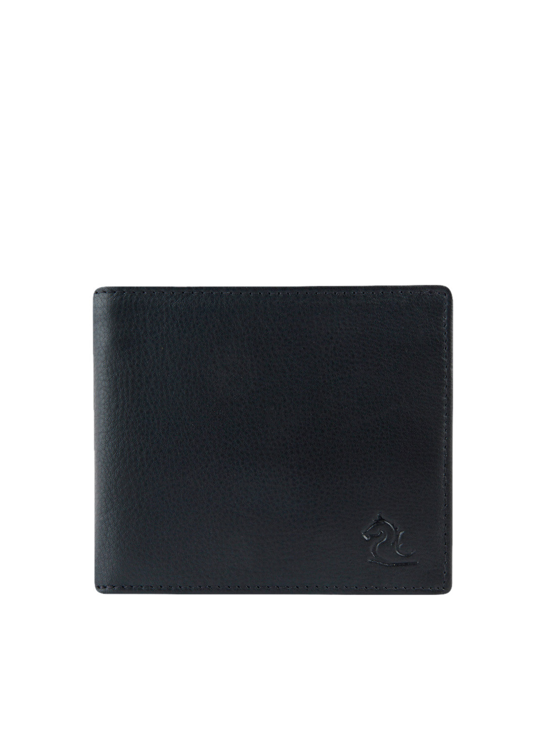 

Kara Men Black Solid Two Fold Leather Wallet