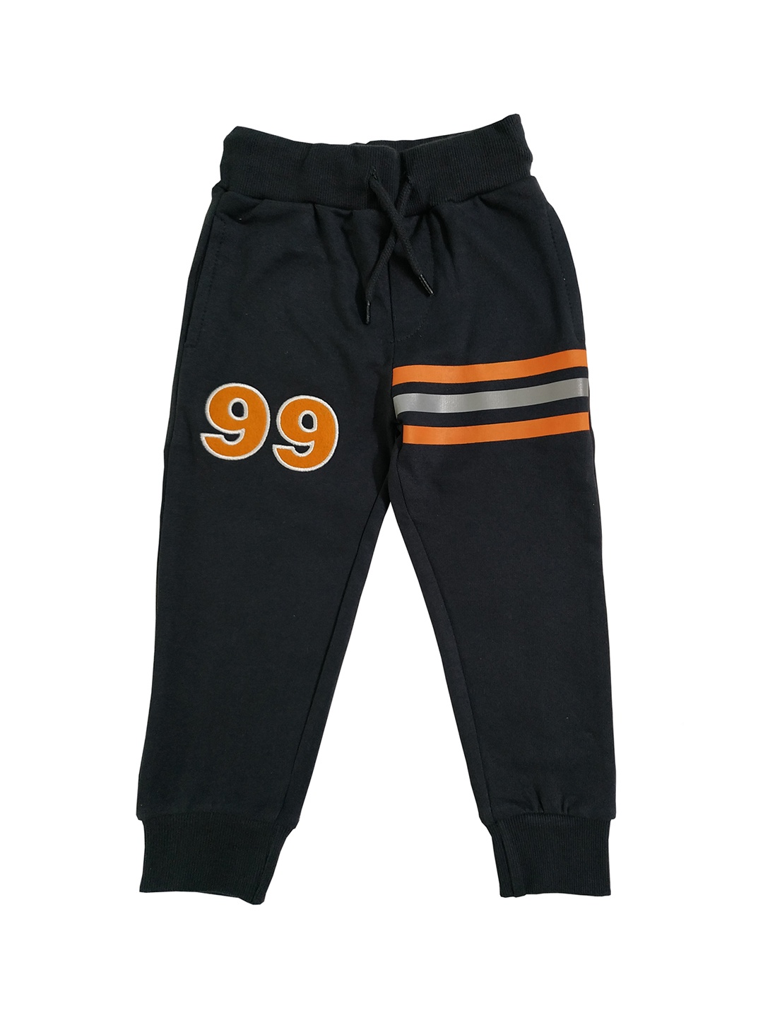 

KiddoPanti Boys Solid Mid-Rise Joggers, Black