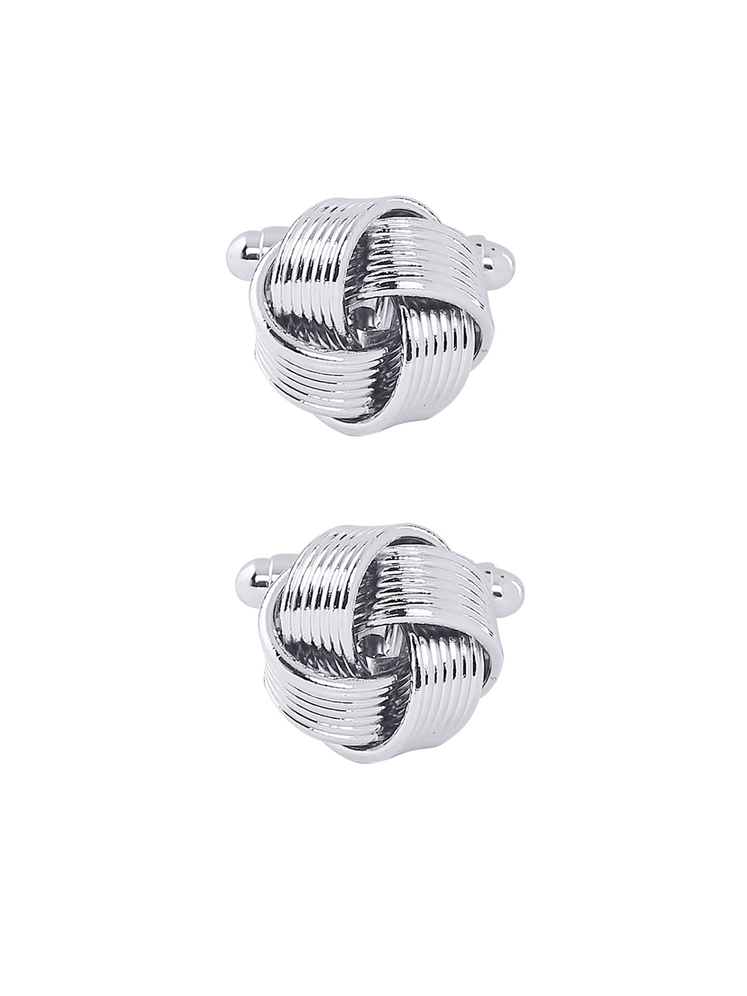 

bodha Rhodium-Plated Quirky Cufflinks, Silver