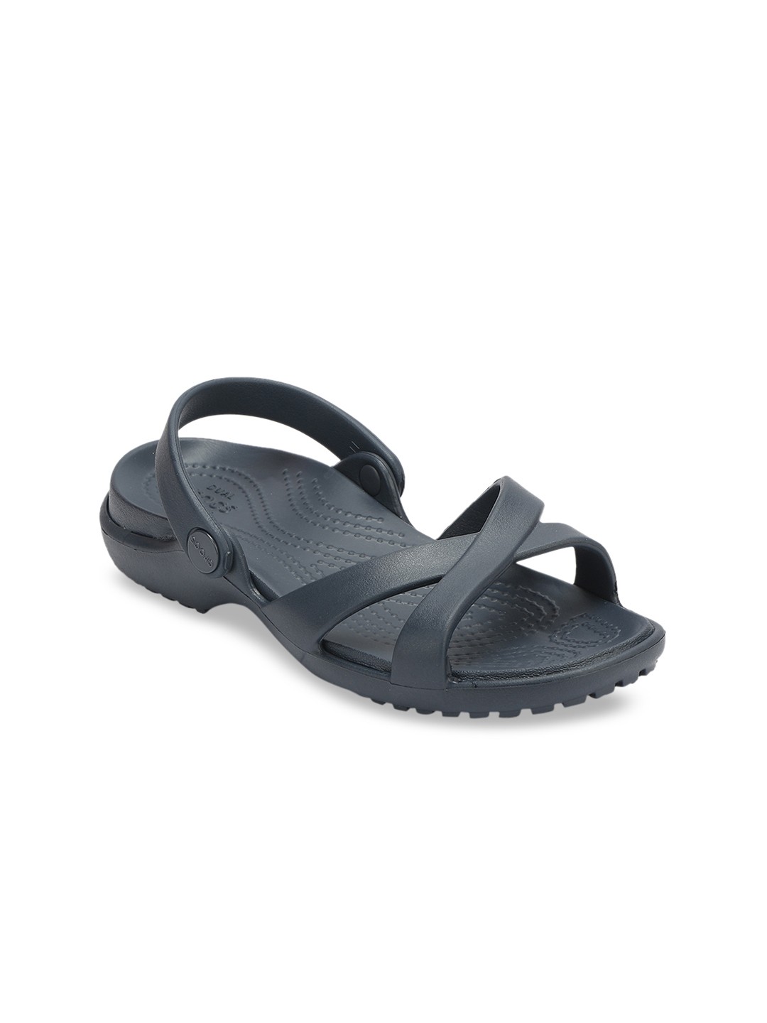 

Crocs Women Navy Blue Solid Croslite Open Toe Flats
