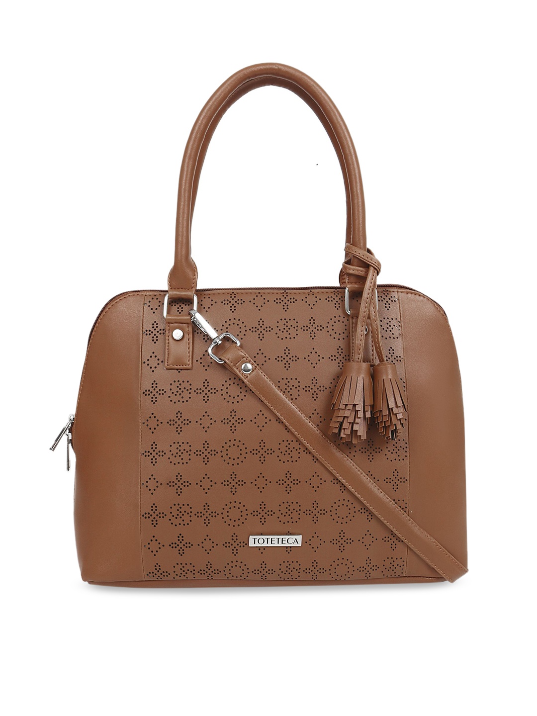 Toteteca Tan Brown Solid Handheld Bag