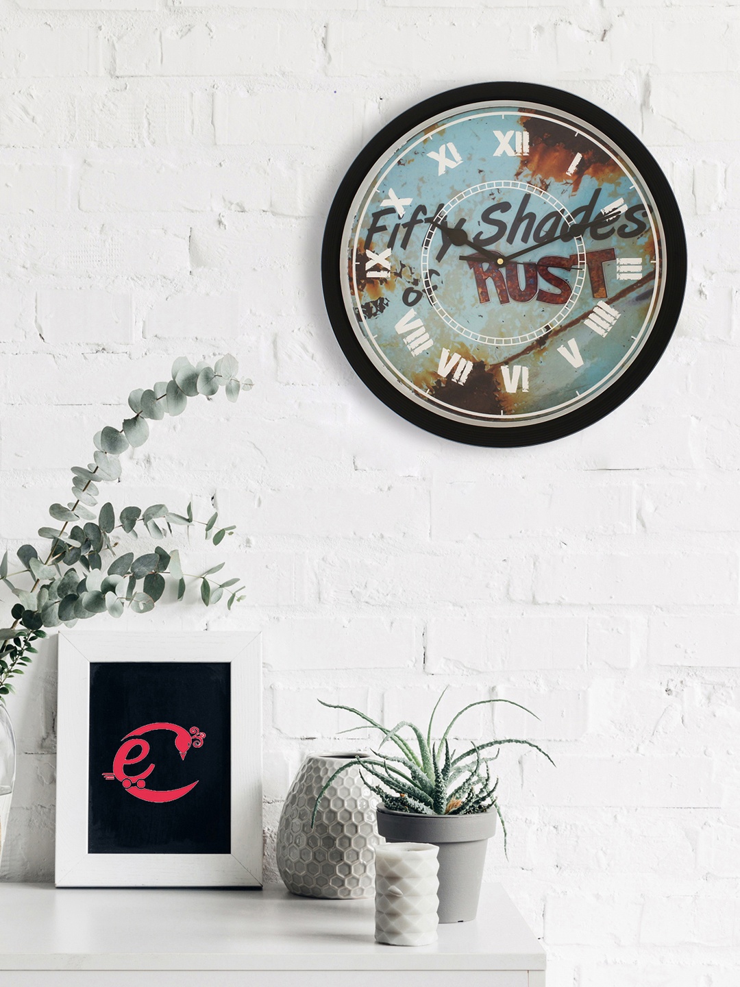 

eCraftIndia Black Analogue Wall Clock