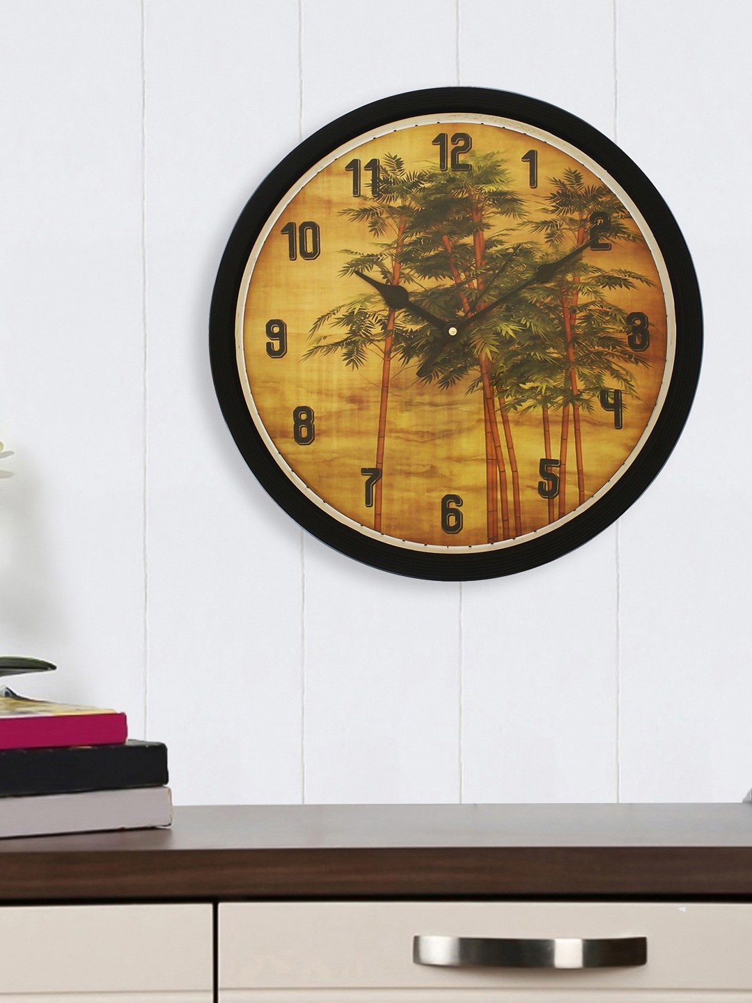 

eCraftIndia Black Analogue Wall Clock