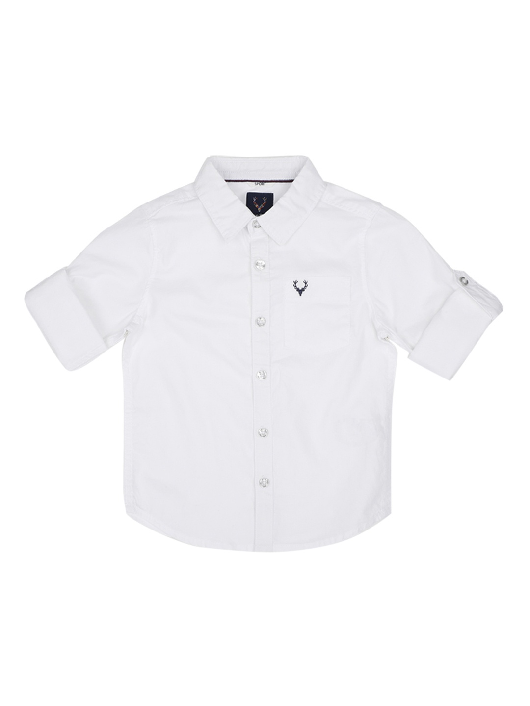 

Allen Solly Junior Boys White Regular Fit Solid Casual Shirt