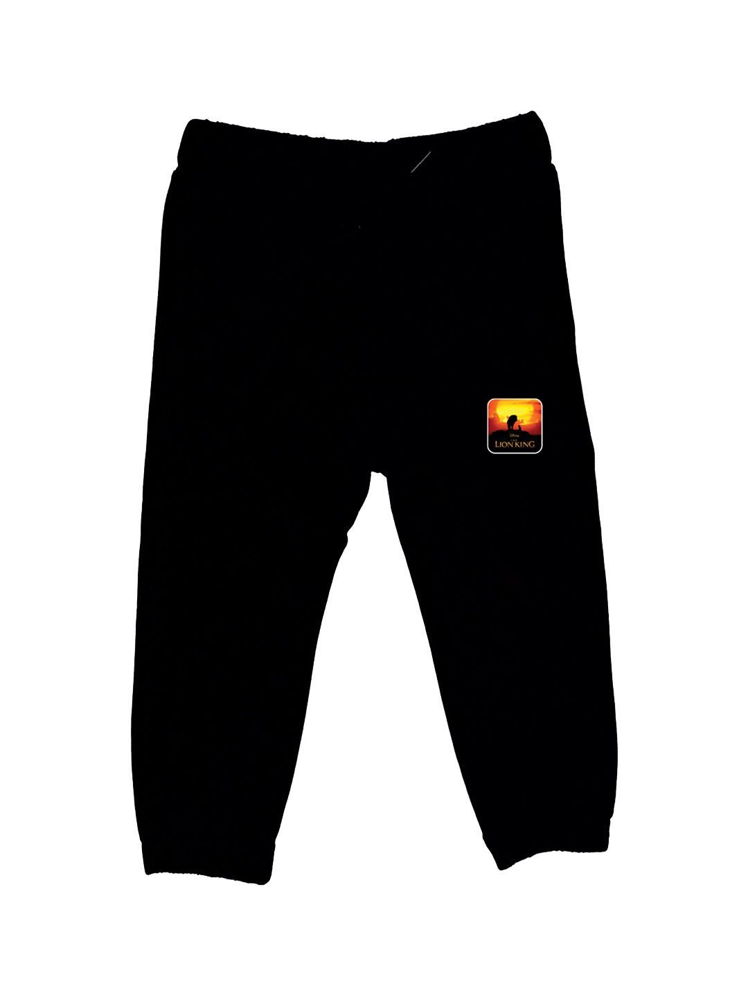 

Disney by Wear Your Mind Kids Black Solid Pure Cotton Joggers