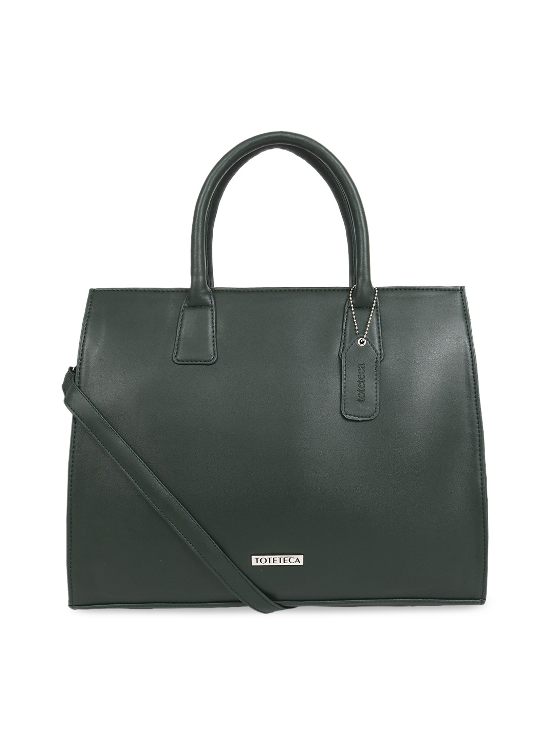 

Toteteca Green Solid Handheld Bag