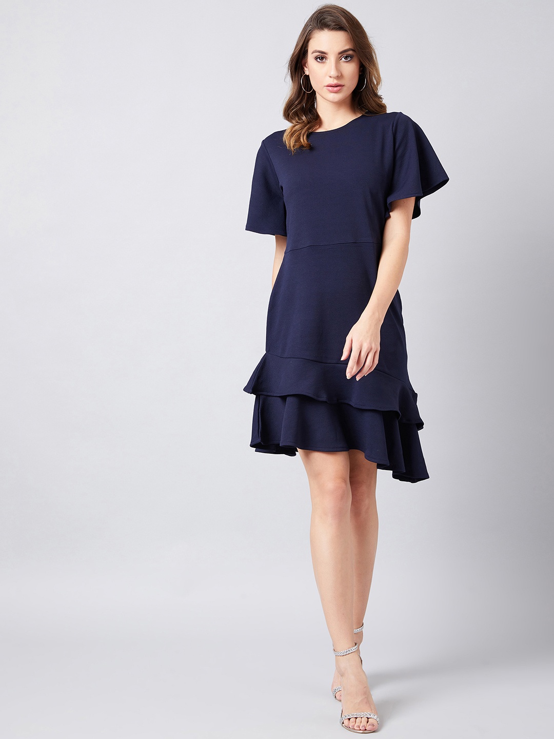 

Athena Women Blue Solid Sheath Dress