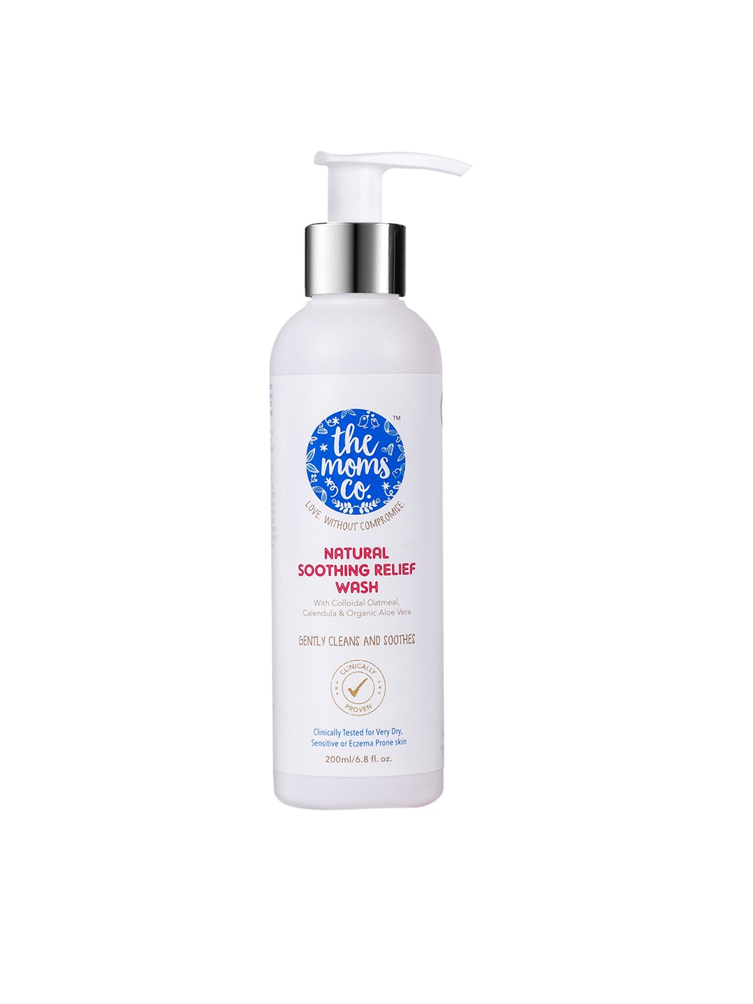 

The Moms Co. Sustainable Natural Soothing Relief Baby Body Wash 200 ml, White