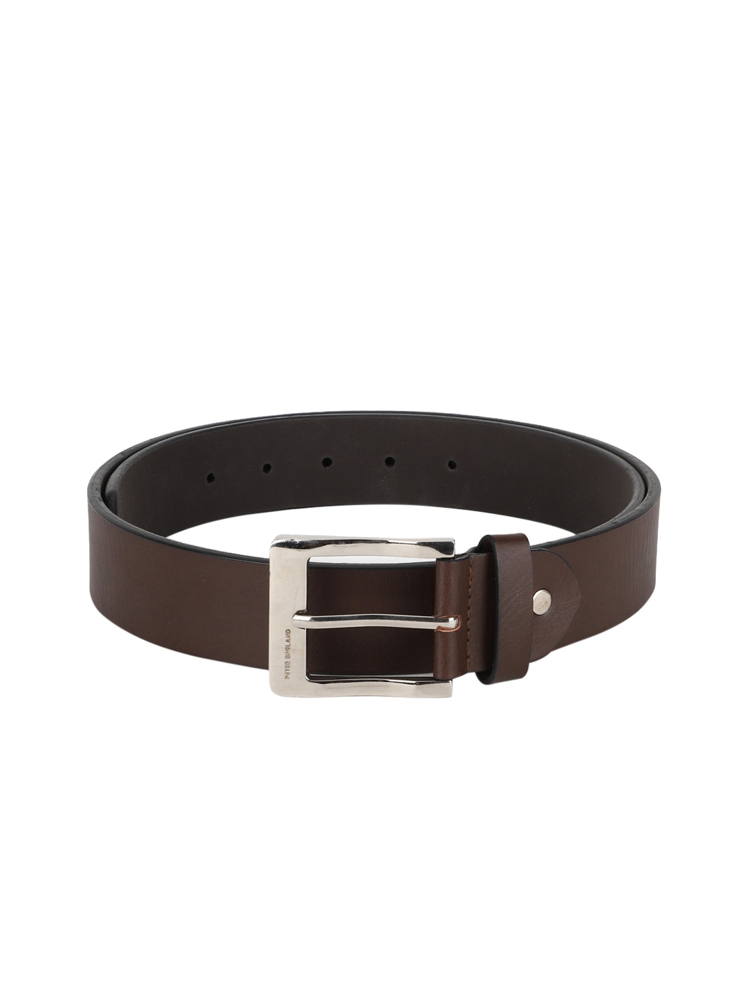 

Peter England Men Brown Solid Belt