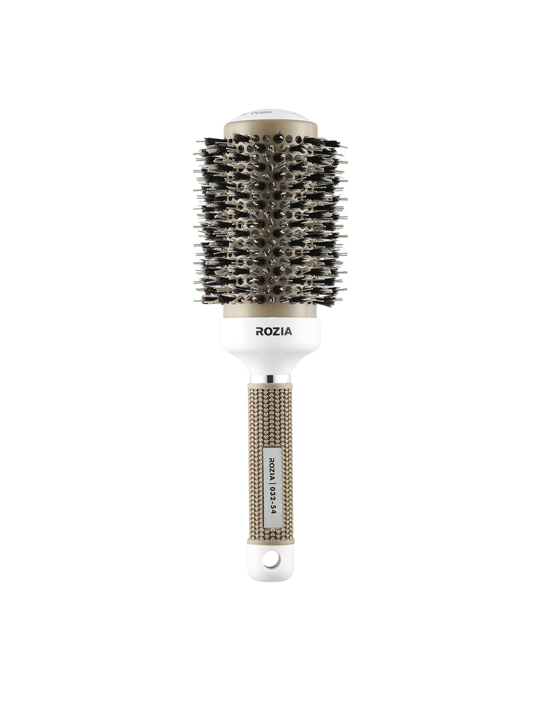 

Rozia Unisex Beige & White Professional Round Hair Brush 54 mm