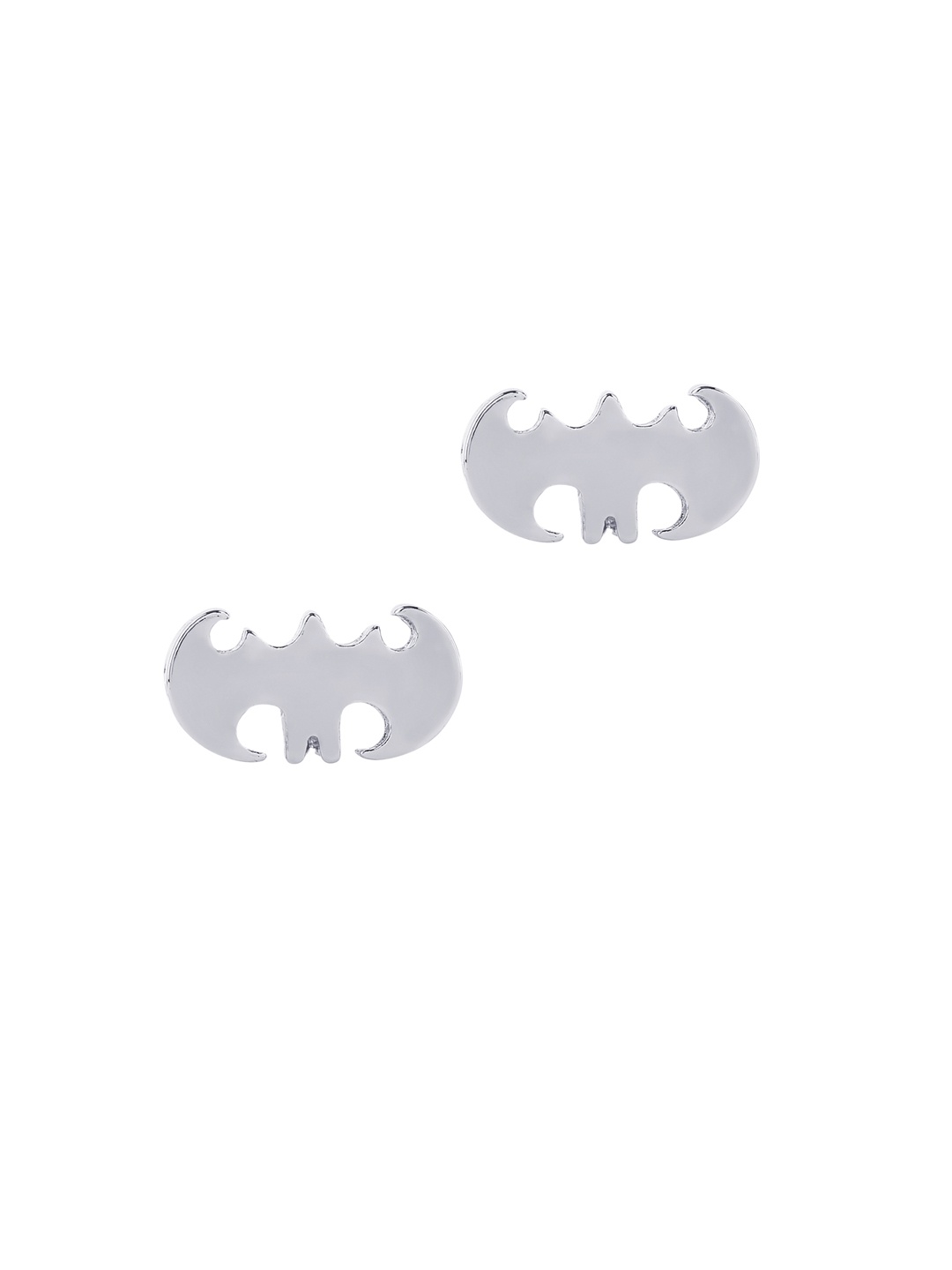 

bodha Rhodium-Plated Bat Shaped Cufflinks, Silver