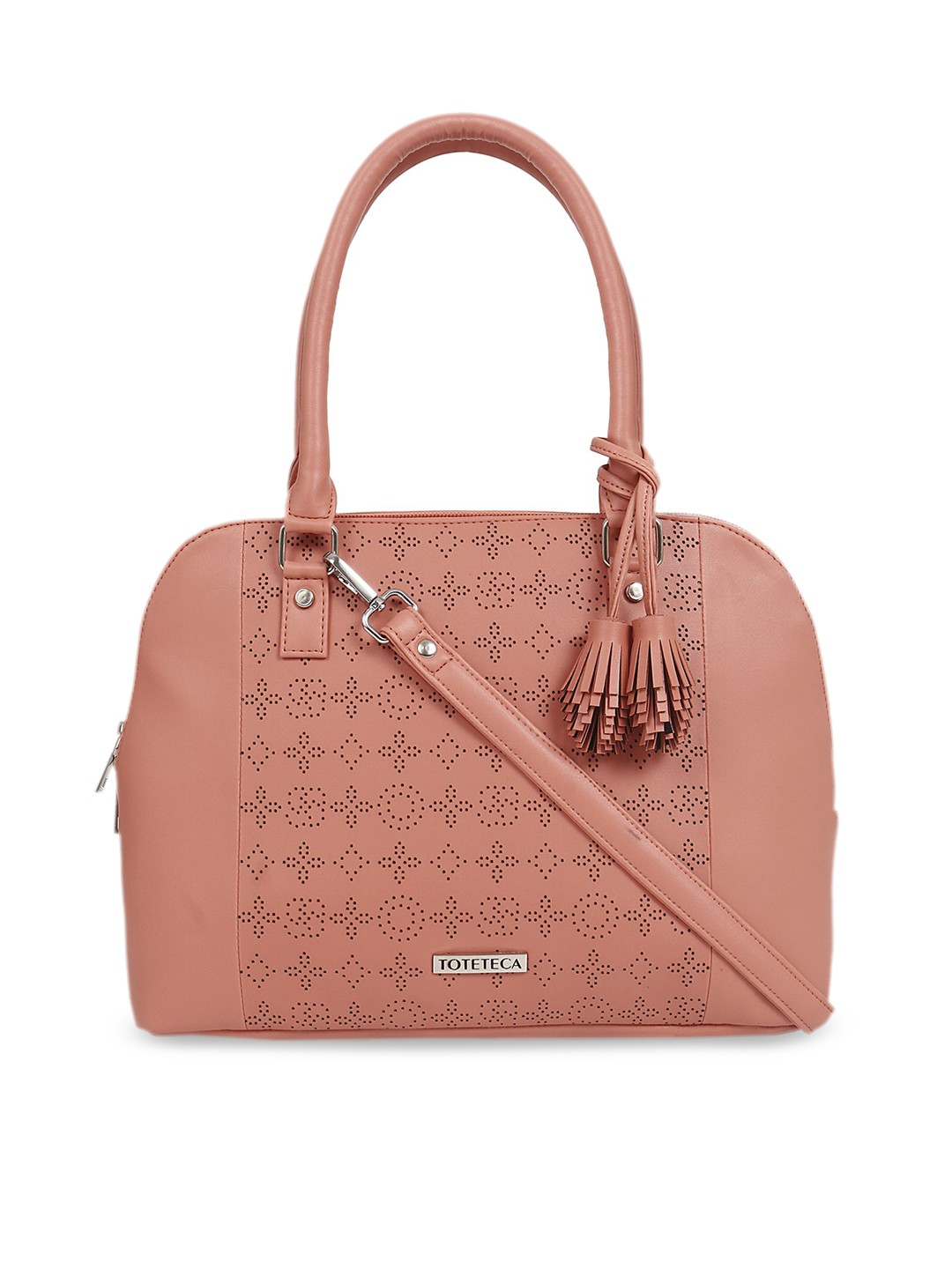 

Toteteca Pink Solid Handheld Bag