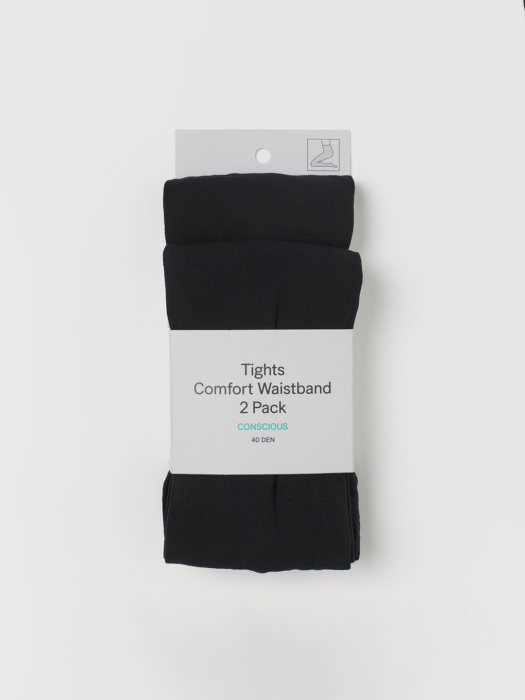 

H&M Women 2-Pack 40 Denier Stockings, Black