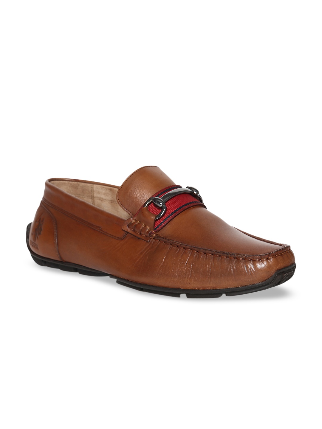 

U.S. Polo Assn. Men Tan Brown Leather Driving Shoes