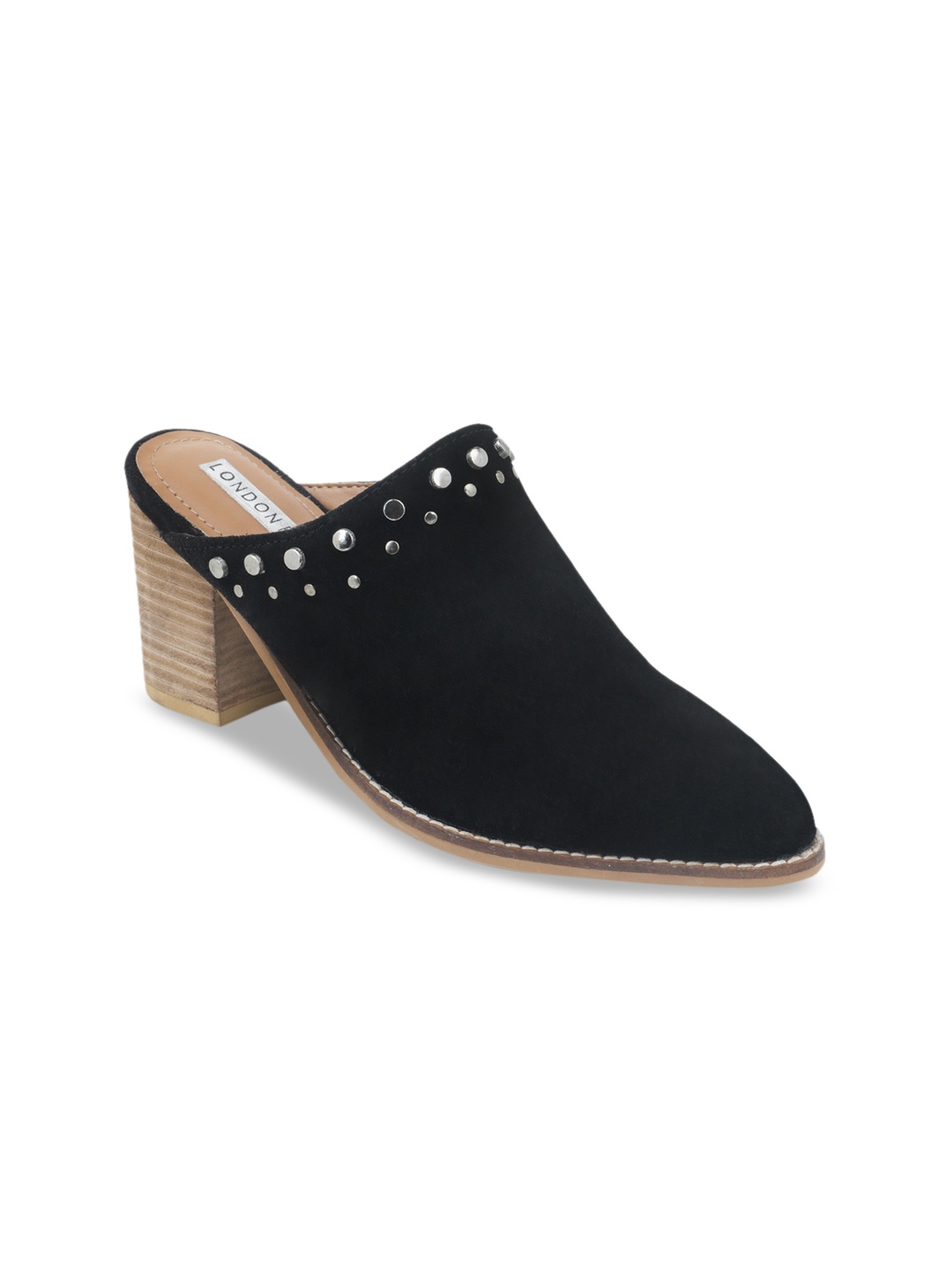 

London Rag Women Black Solid Mules