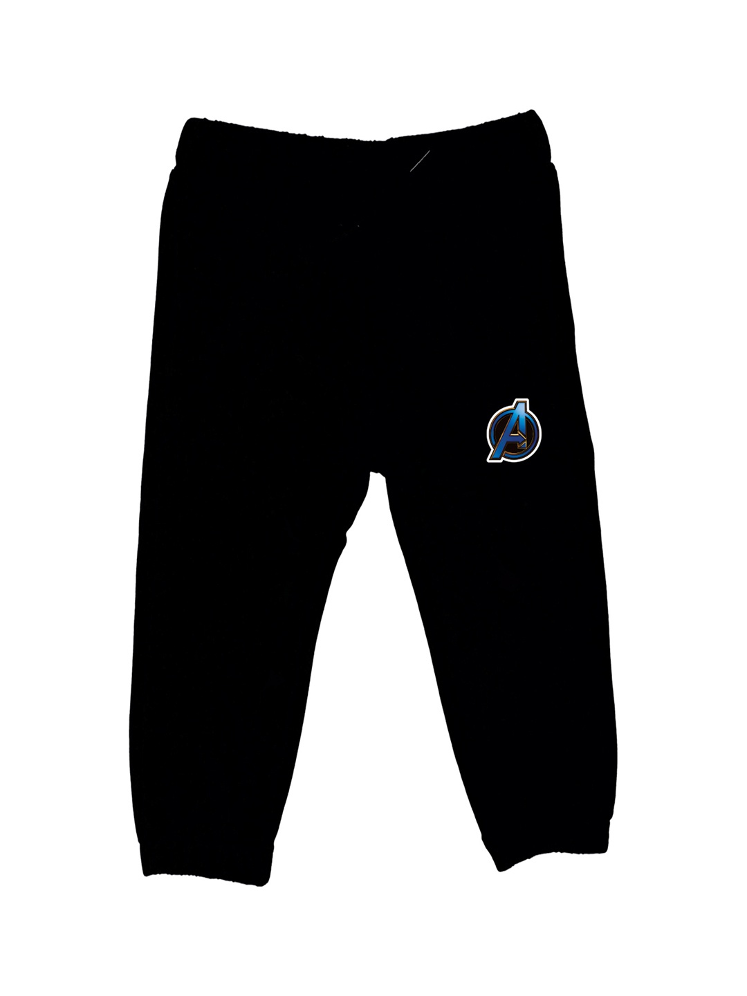 

Marvel by Wear Your Mind Kids Black Solid Pure Cotton Joggers