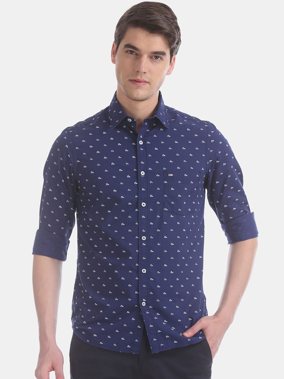

Arrow Sport Men Blue Slim Fit Printed Casual Shirt