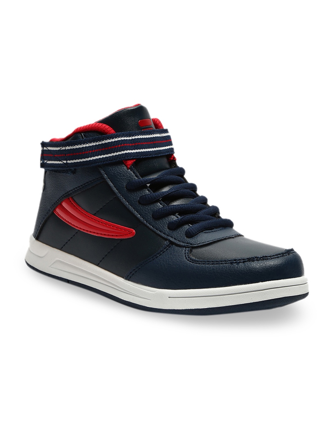 

FILA Kids Navy Blue Colourblocked Mid-Top Dejan K Sneakers