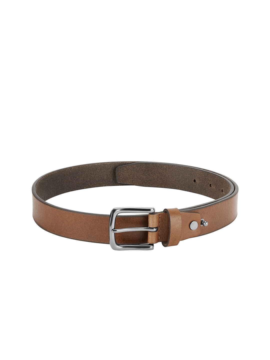 

Park Avenue Men Brown Solid Leather Belt