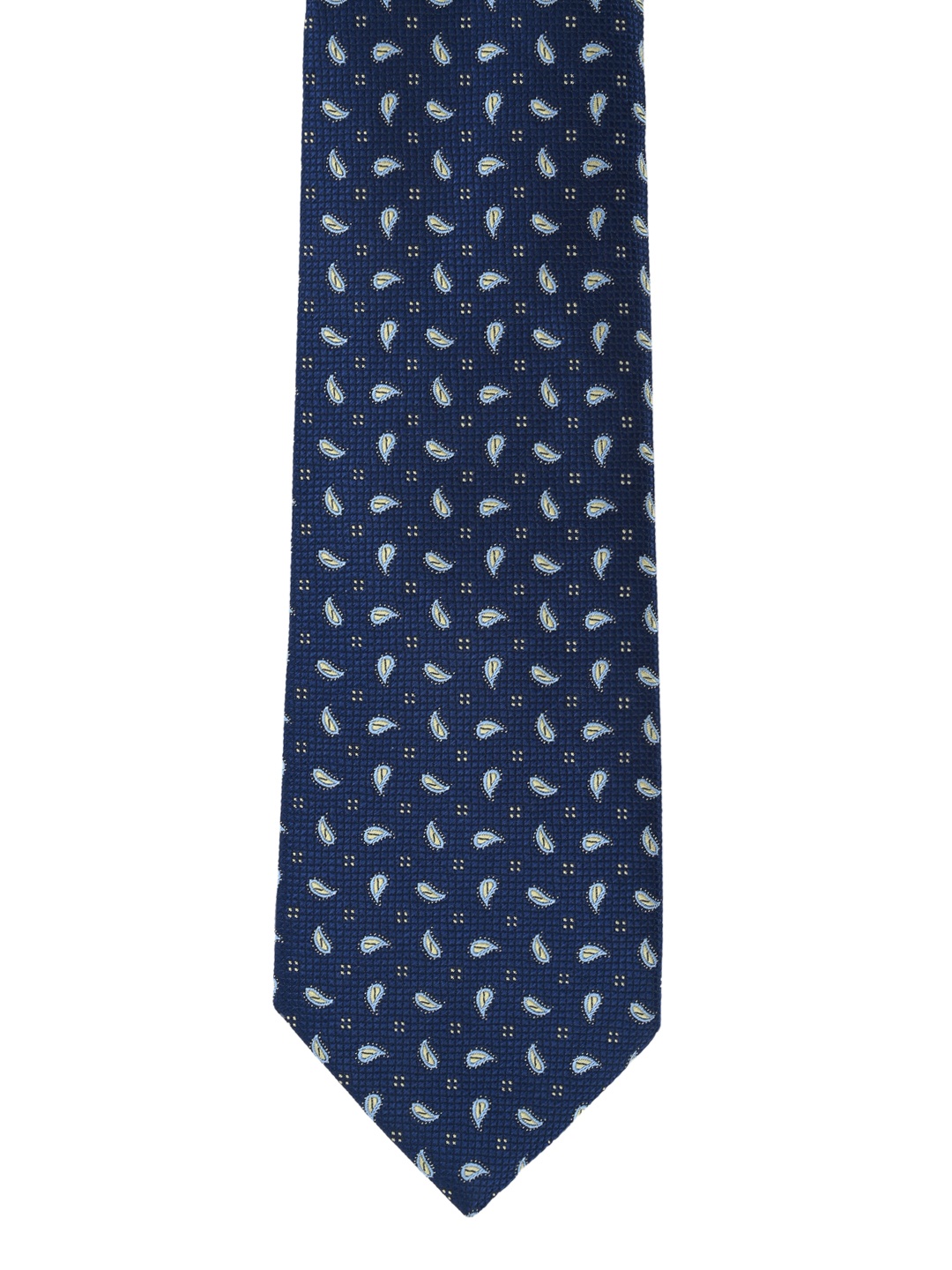 

Calvadoss Blue Woven Design Broad Tie