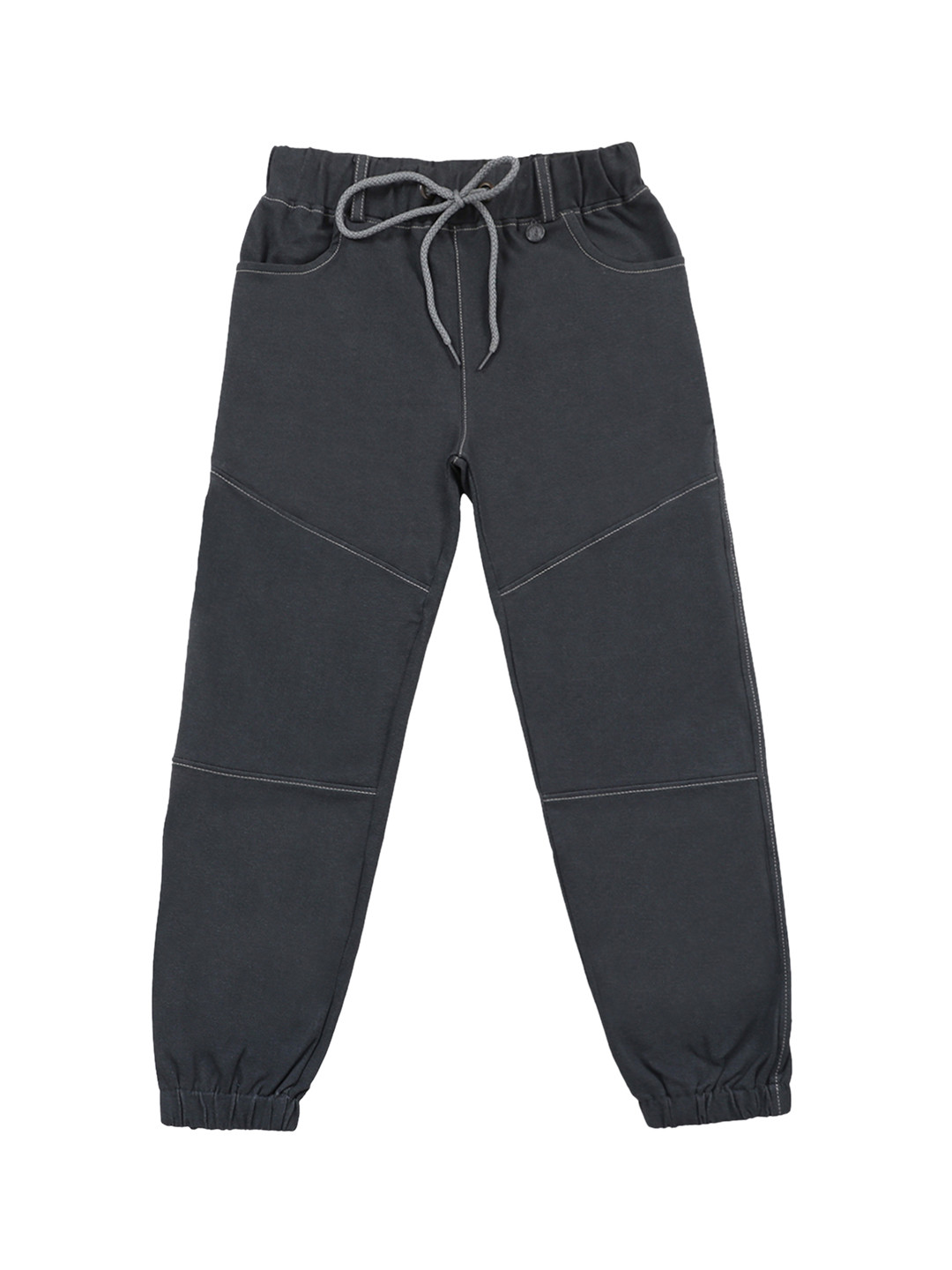 

Lil Tomatoes Boys Grey Solid Pure Cotton Track Pants