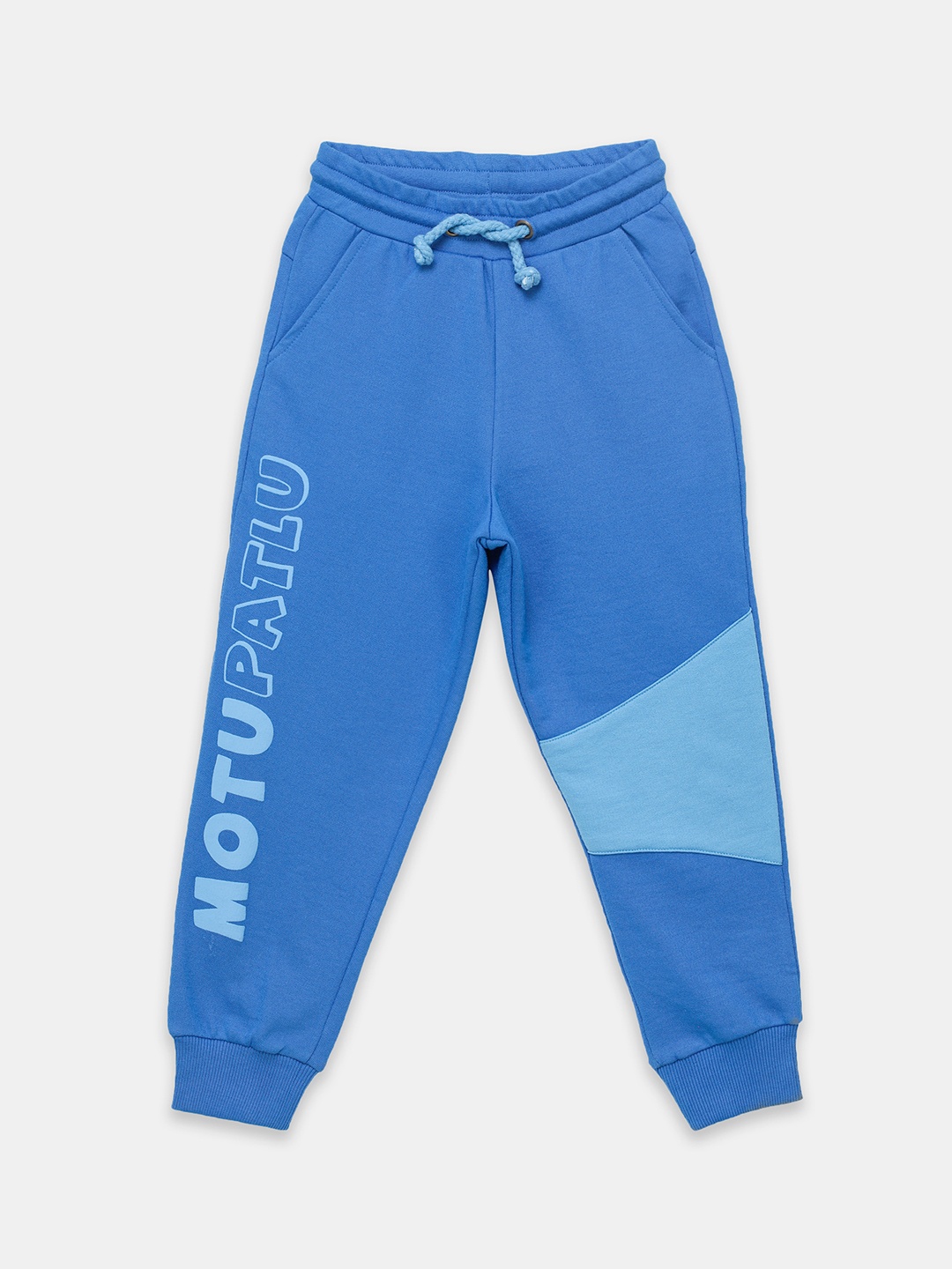 

toothless Boys Blue Colourblocked Motu Patlu Joggers