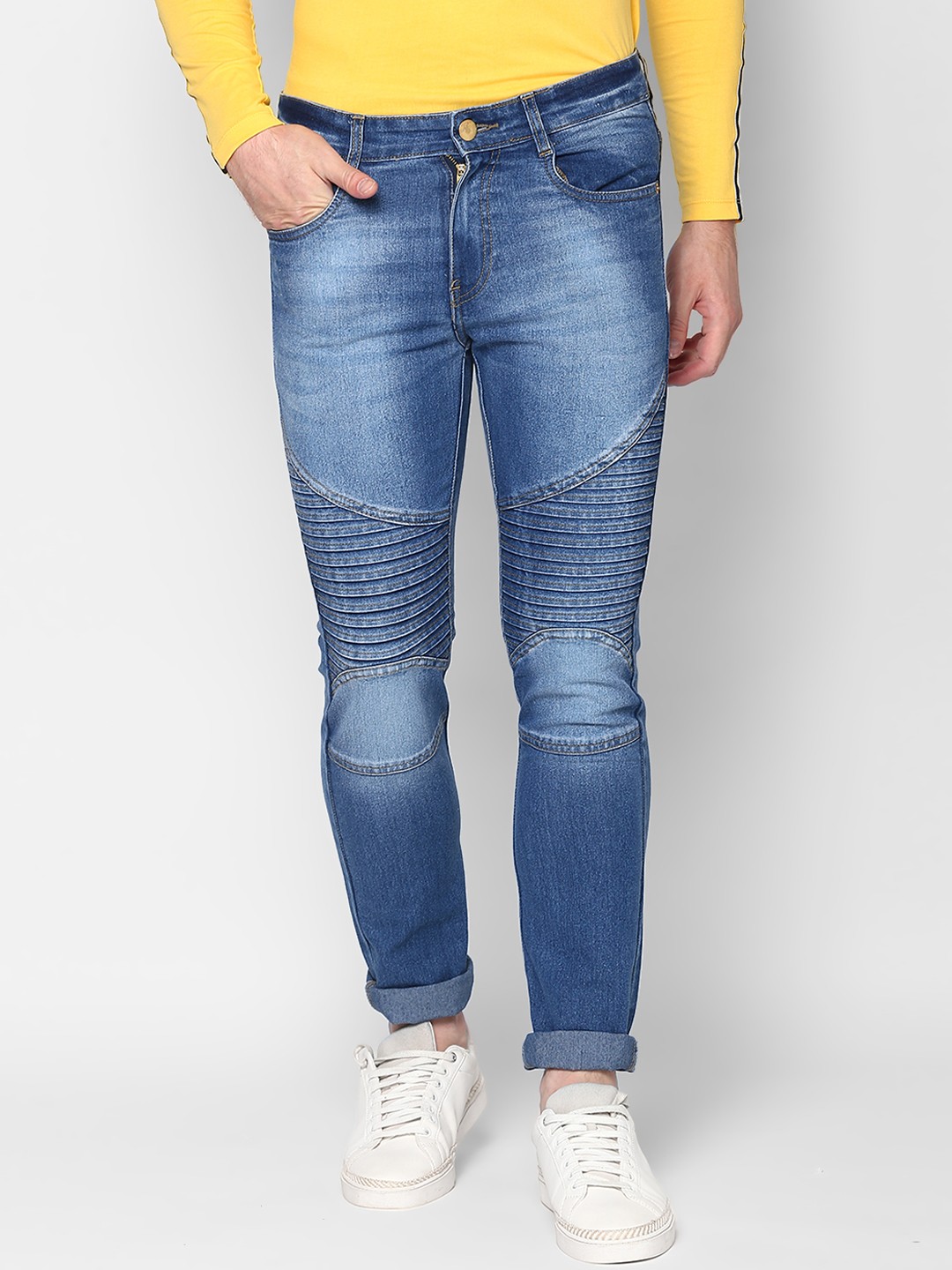

Urbano Fashion Men Blue Slim Fit Mid-Rise Clean Look Stretchable Jeans