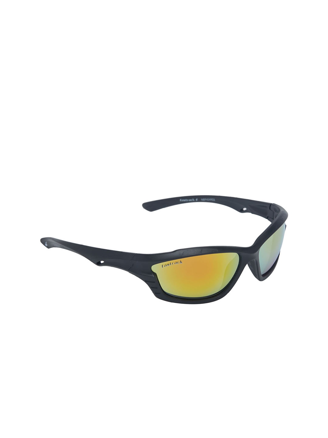 Fastrack Men Sports UV Protected Sunglasses P404RD2, Orange