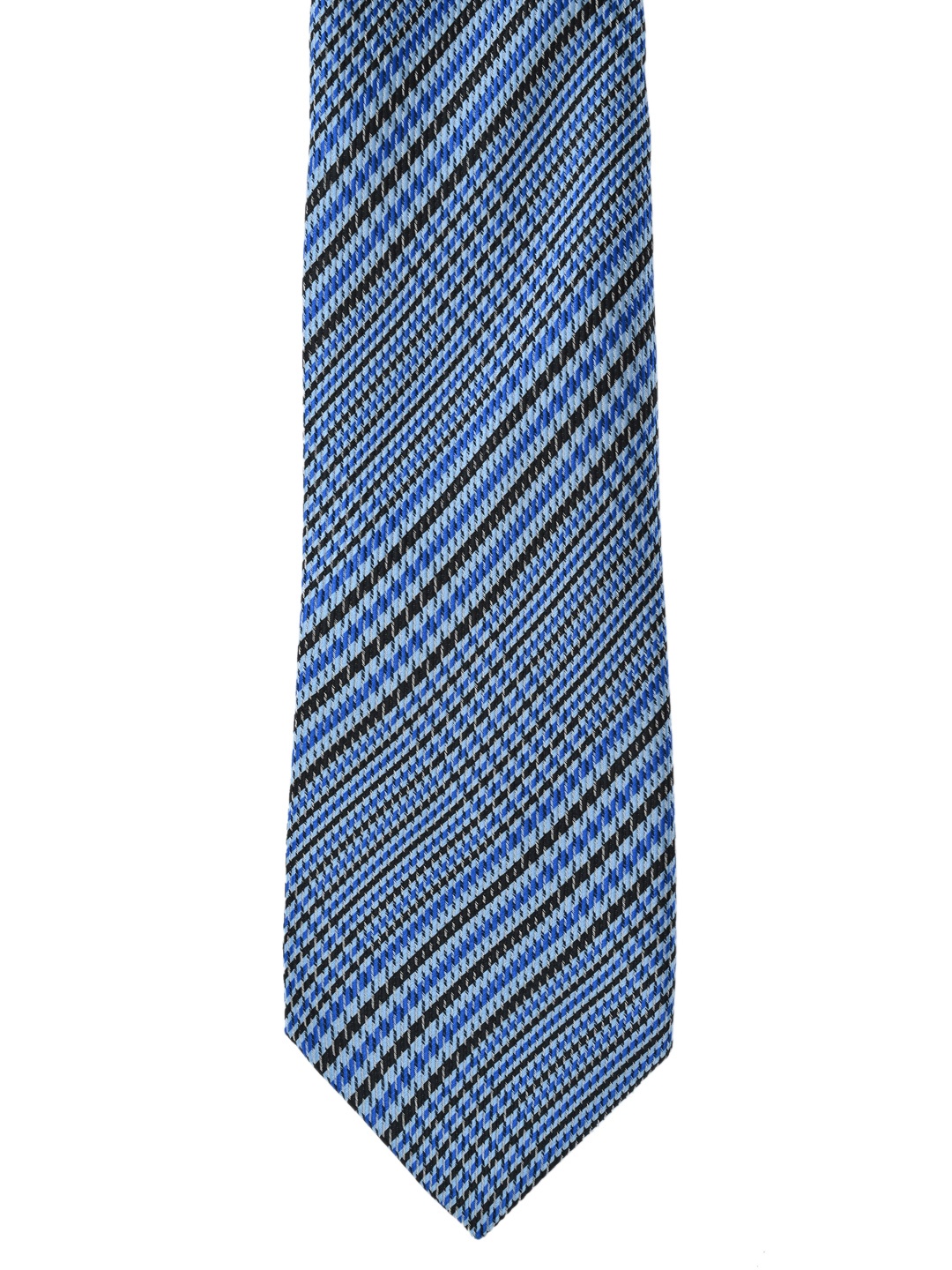 

Calvadoss Blue & Black Woven Design Broad Tie