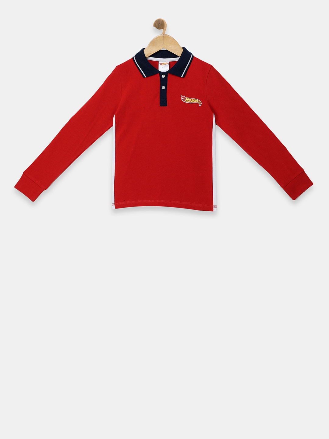 

toothless Boys Red Hot Wheels Printed Polo Collar T-shirt