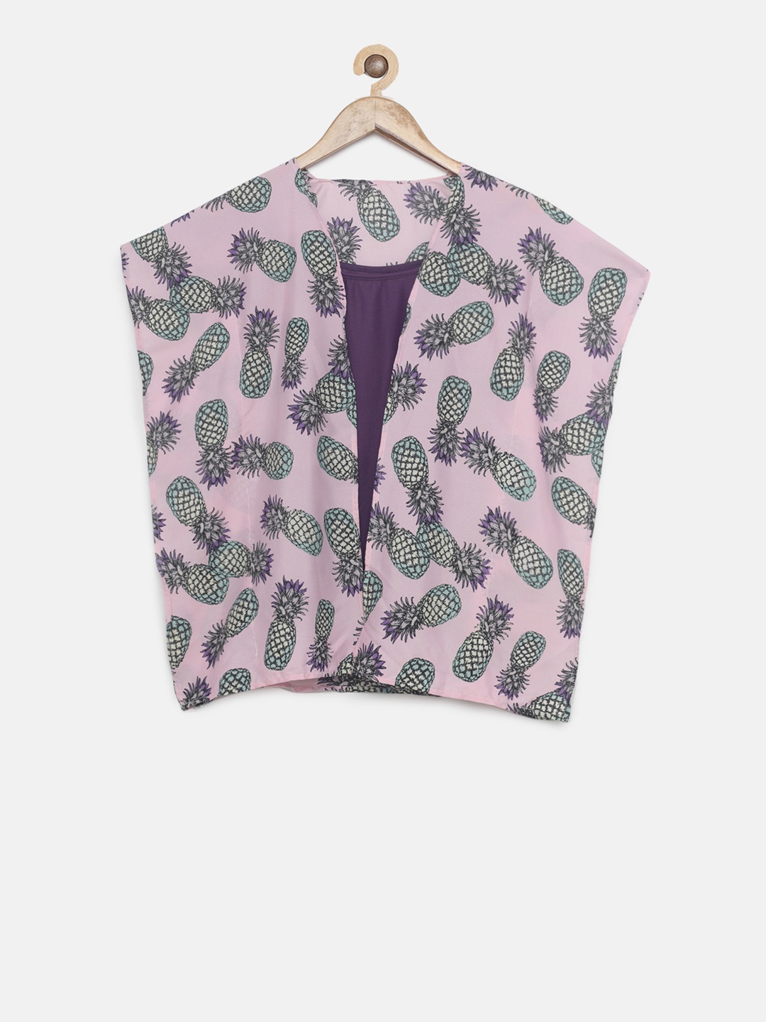 

The Kaftan Company Girls Pink & Green Printed Kaftan Nightdress