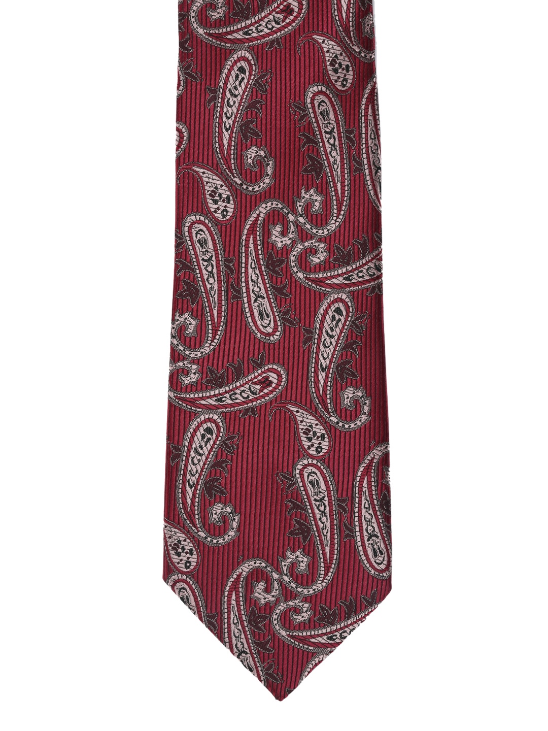 

Calvadoss Maroon Woven Design Broad Tie